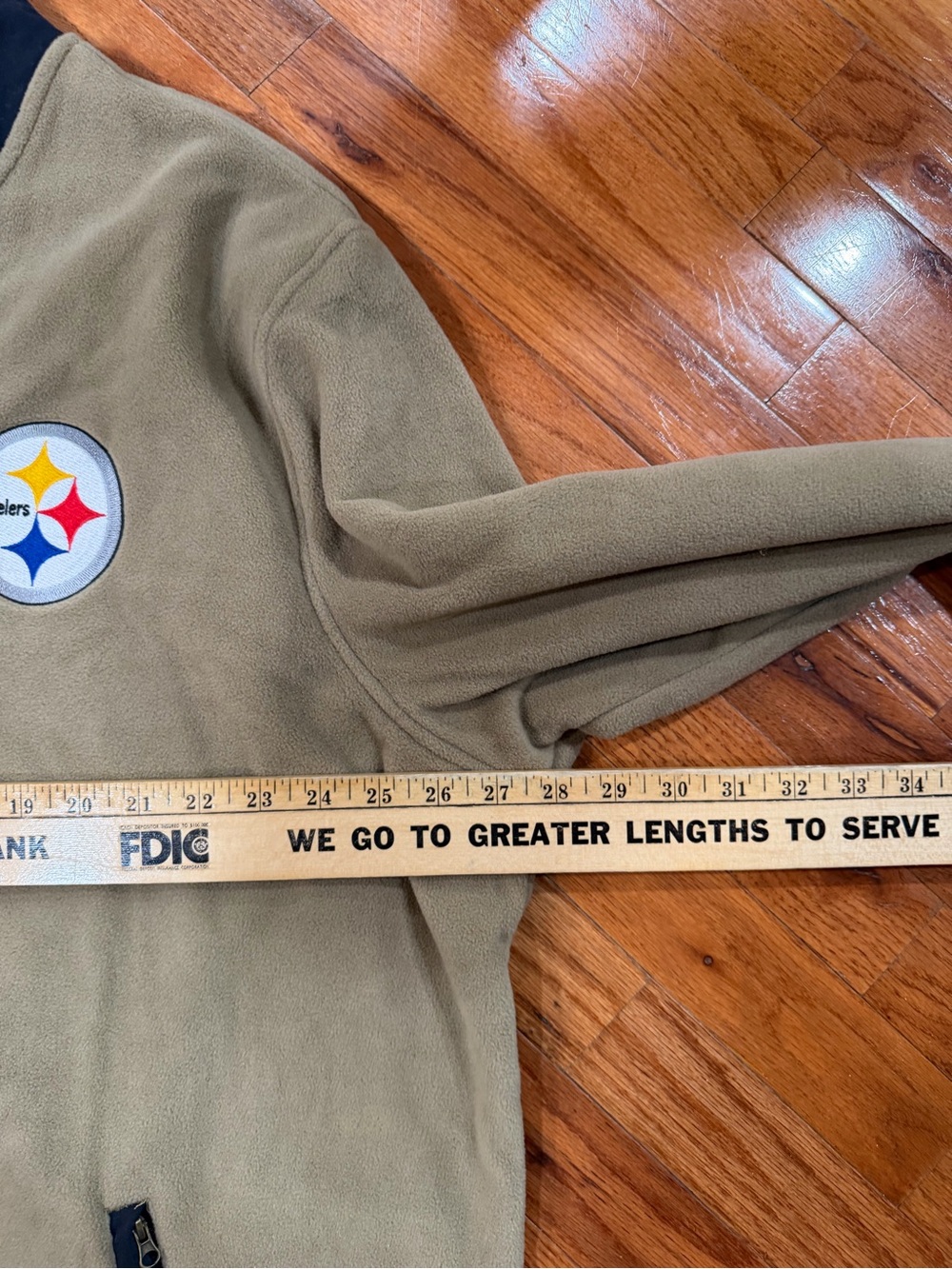 Pittsburgh Steelers Darius Rucker Fanatics Fleece Jacket Men’s 3XL XXXL Tan NFL - Picture 8 of 8